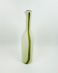 1980s MURANO CASED BUTTERSCOTCH LATTICINO BOTTLE VASE