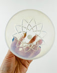 ANTIQUE PRESSED OPALESCENT GLASS MINI BOWL