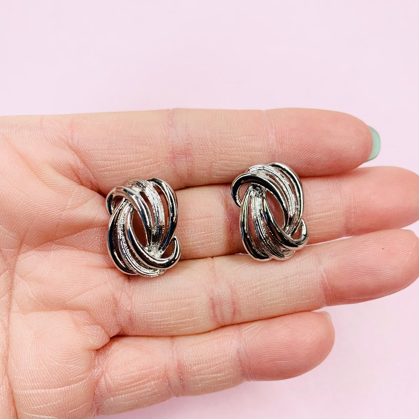 1950s DOUBLE RIBBON KNOT EARRINGS