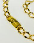 1980s CHANEL LOGO T-BAR LINKS BELT/NECKLACE