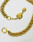 1980s CHANEL FANCY LINKS MADEMOISELLE PENDANT NECKLACE