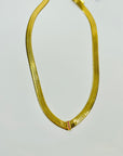 1970s CORO MESH SNAKE CHEVRON NECKLACE