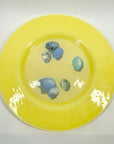 1980s GERMAN HAND MADE OPALINE COLOUR GLASS PLATTER