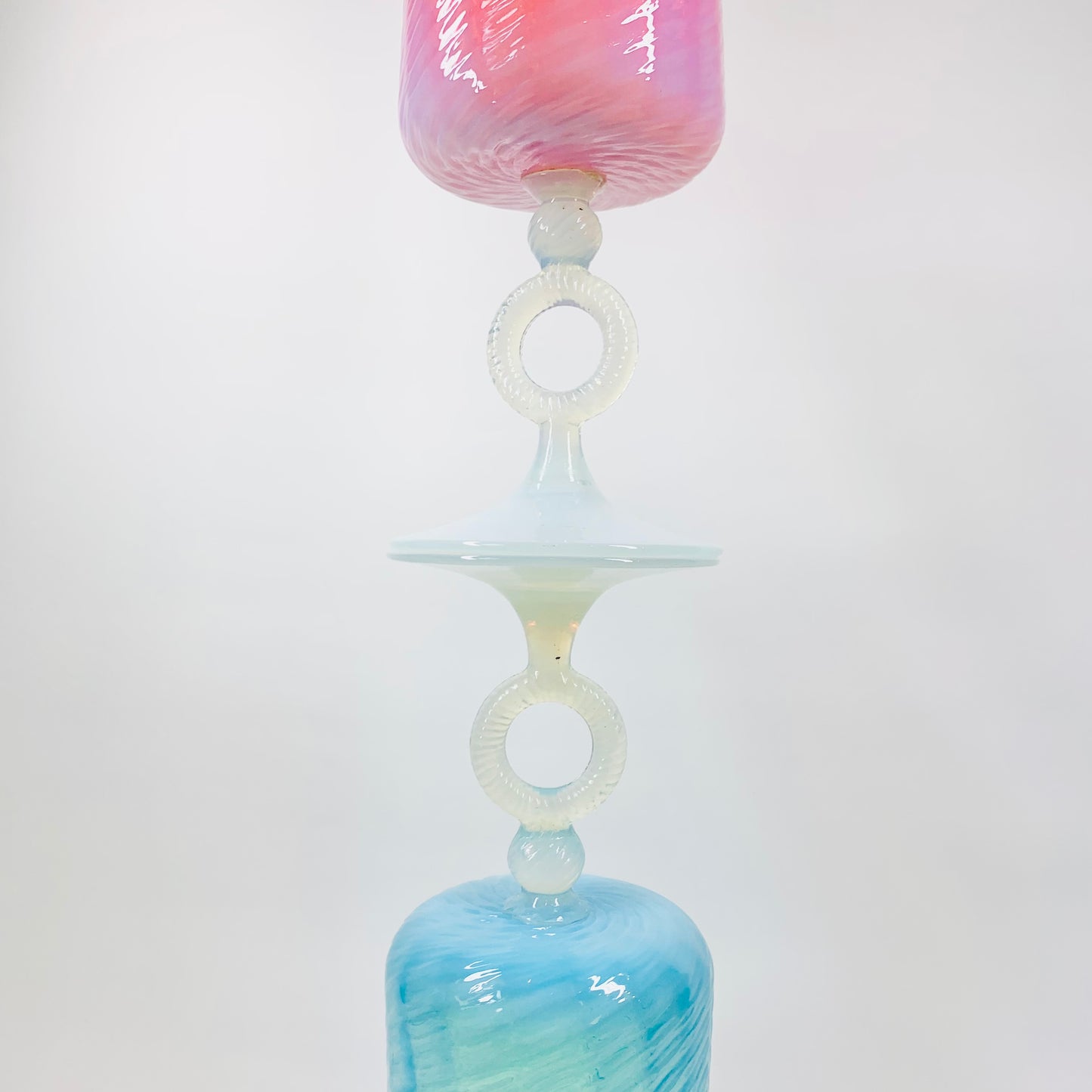 MURANO OPALESCENT GLASS GOBLET
