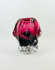 1970s JAPANESE HINERI PINK TEAL BLUE SOMMERSO GLASS BULBOUS VASE
