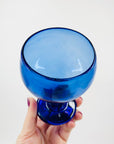 COBALT BLUE FOOTED GLASSES