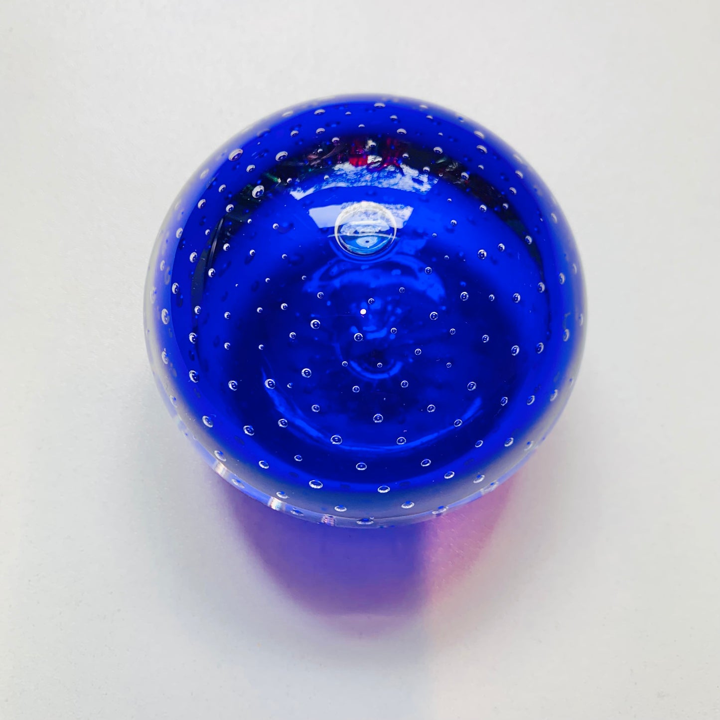 1950s COBALT BLUE BULLICANTE PAPERWEIGHT