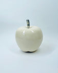 1970s WHITE ENAMEL APPLE