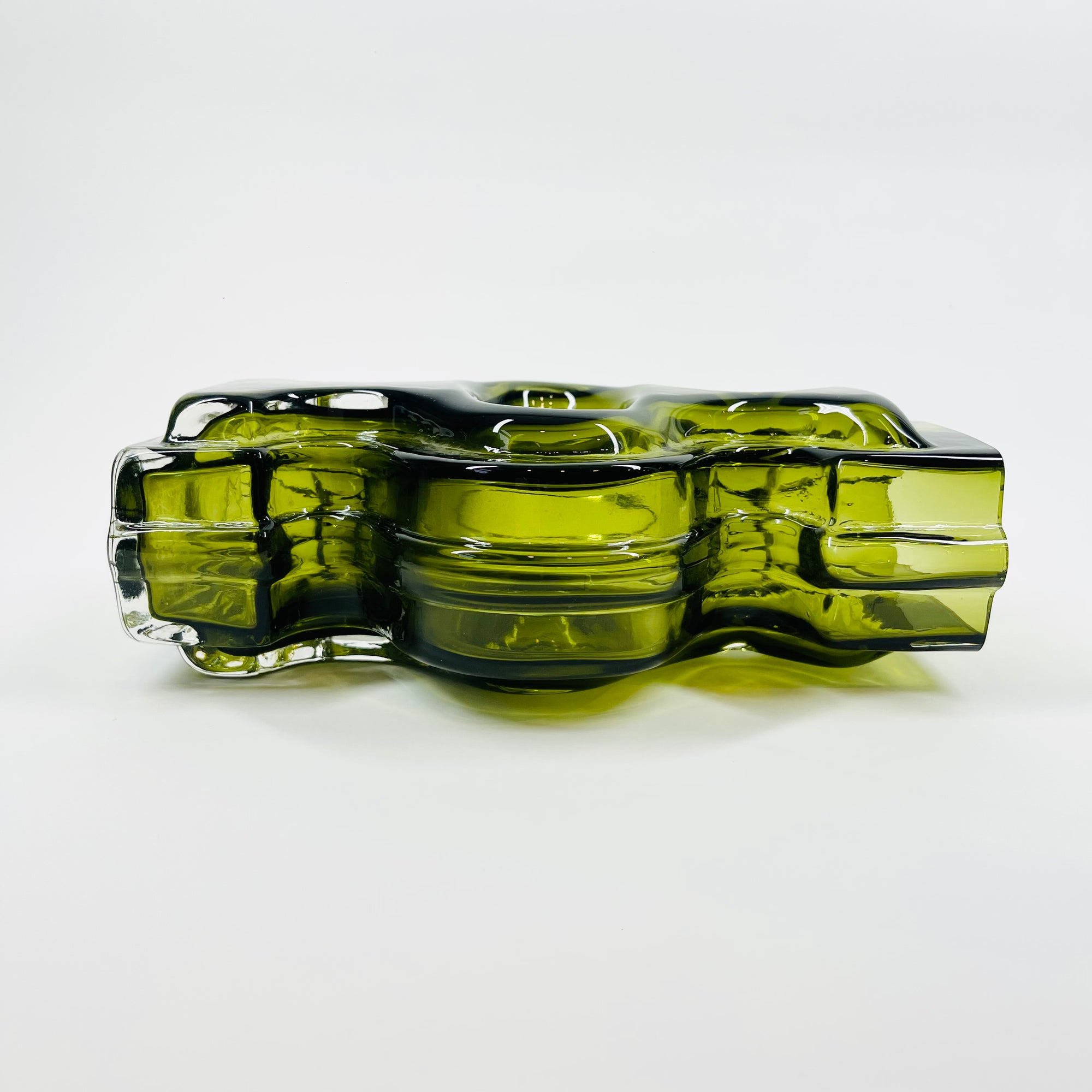 MIDCENTURY FINNISH GLASS EMMA MALJAKKO VASE BY HELENA TYNELL FOR RIIHIMAEN LASI