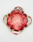 1950s MURANO PINK YELLOW SOMMERSO BOWL/ASHTRAY