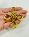1980s CHANEL INFINITY LOVE KNOT BROOCH