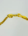 1995 CHANEL ARABESQUE LIMITED EDITION GOLD PLATED LOGO CHARM NECKLACE