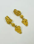 1980s CHRISTIAN DIOR RIBBONS DROP CLIP ON EARRINGs