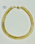 1950s CORO ROSE TEXTURED CLEOPATRA NECKLACE