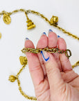 1980s CHANEL LIMITED EDITION GOLD PLATED CHARMS NECKLACE/BELT