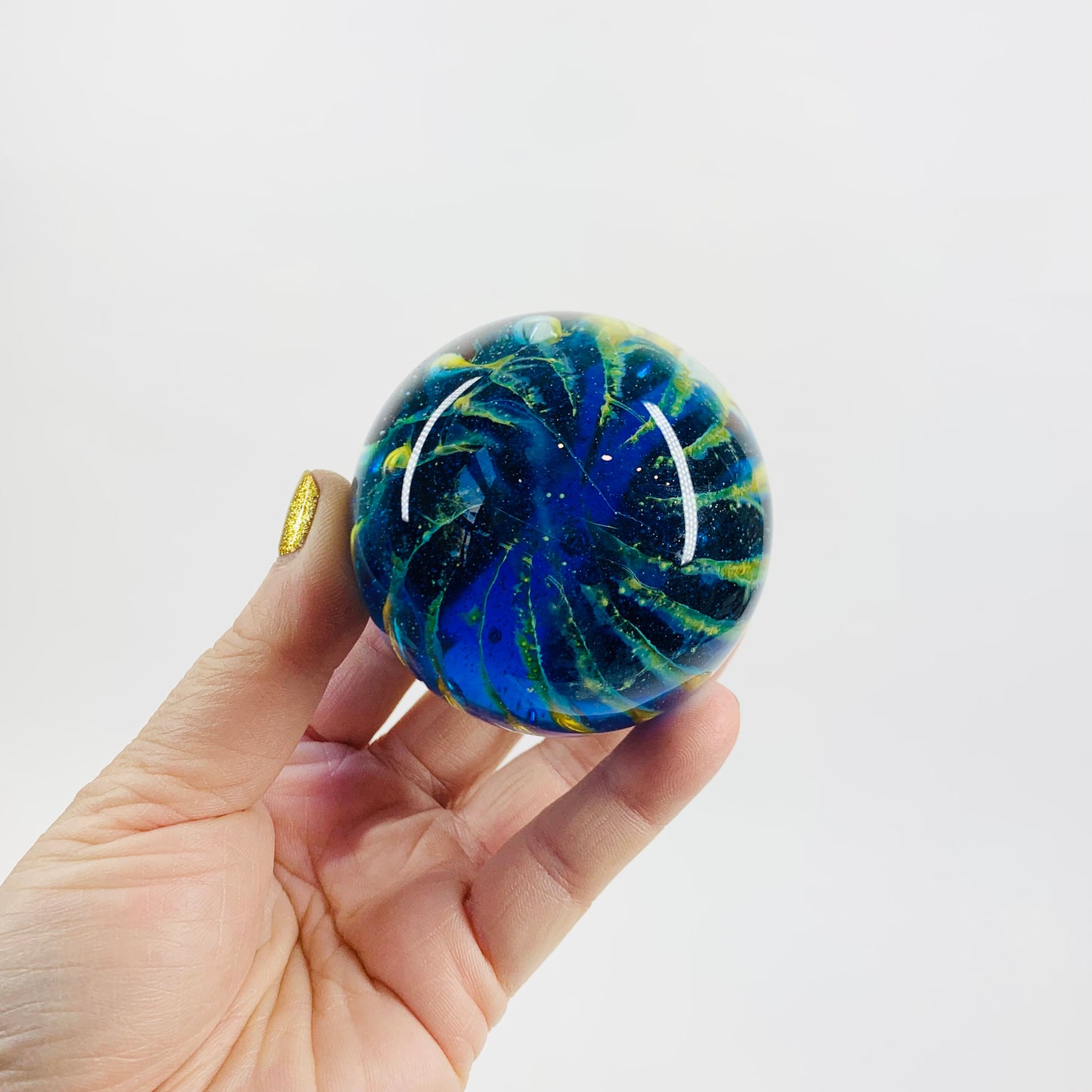 MDINA BLUE PAPERWEIGHT