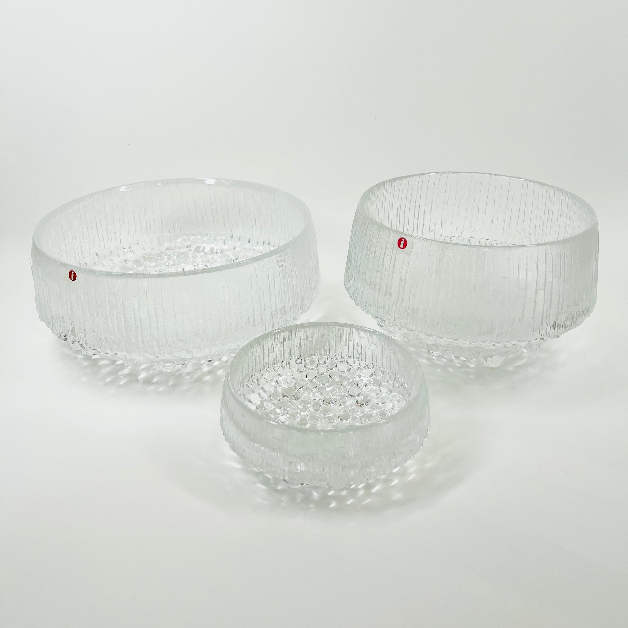 1970s IITTALA ULTIMA THULE ICE GLASS BOWL