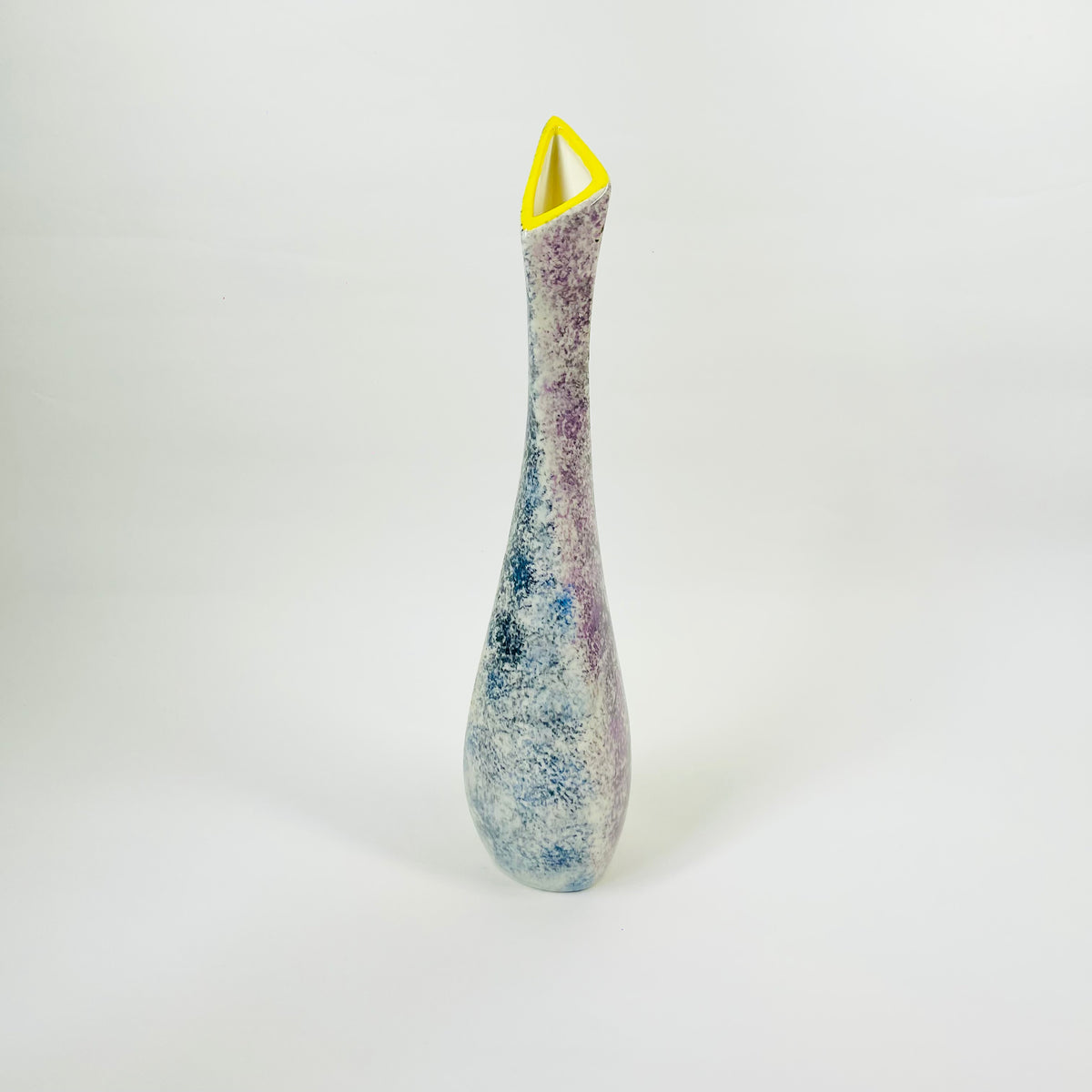 POST MODERN JAPANESE TIE DYE PORCELAIN VASE