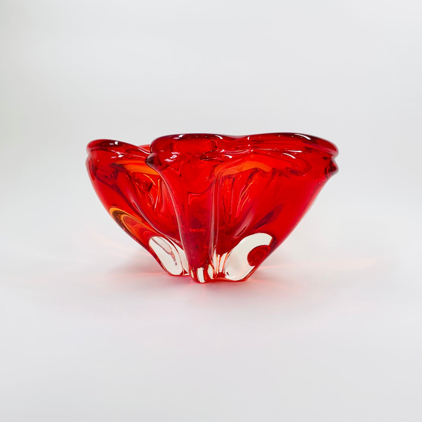 JAPANESE RED FLOWER BOWL