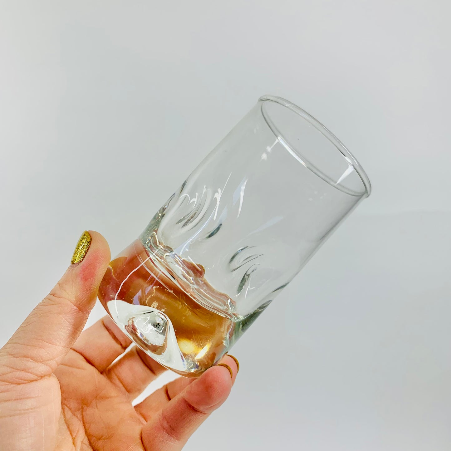 DIMPLED GLASS TUMBLERS