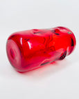 WHITEFRIARS RUBY RED GLASS BULBOUS VASE