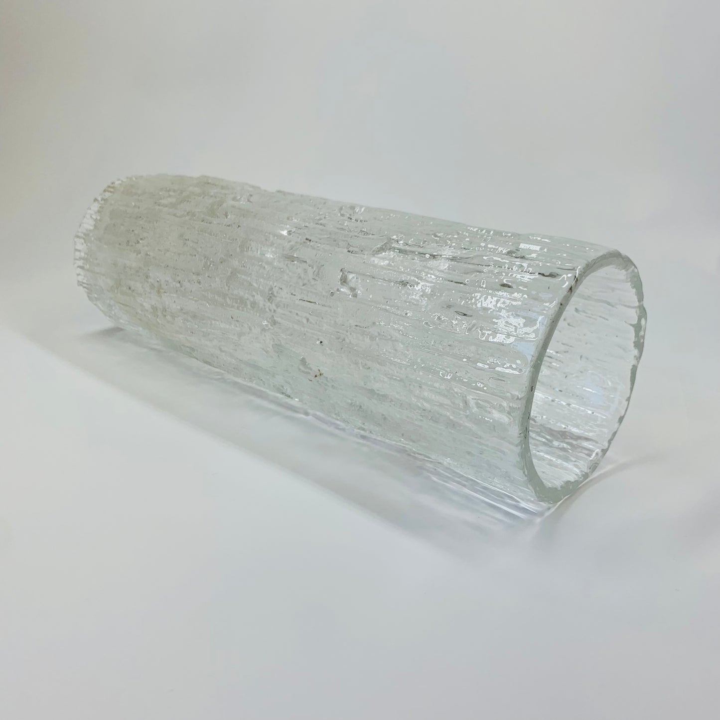 JAPANESE OTK BARK GLASS VASE