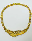 1960s PANTHERE LINKS NECKLACE WITH TUTTI FRUITTI CROISSANT PENDANT