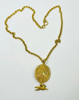 1980s CHANEL CC LOGO HORSE MEDALLION NECKLACE/BELT