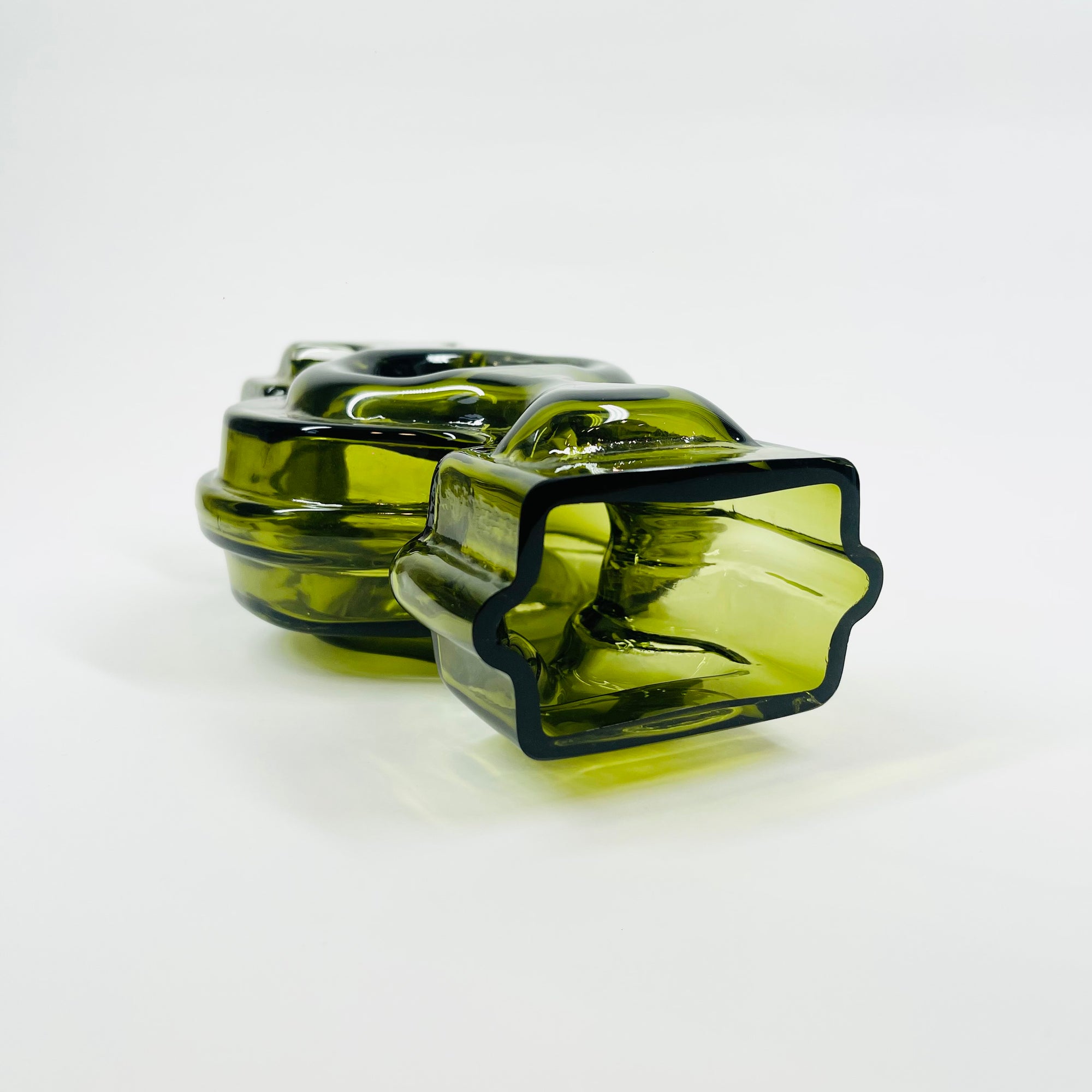MIDCENTURY FINNISH GLASS EMMA MALJAKKO VASE BY HELENA TYNELL FOR RIIHIMAEN LASI