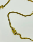 1980s CELINE TRIOMPHE HORSE CARRIAGE LINKS CHAIN NECKLACE