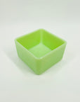 ANTIQUE AMERICAN GREEN JADEITE MILK URANIUM GLASS FRIDGE BOX/BUTTER DISH