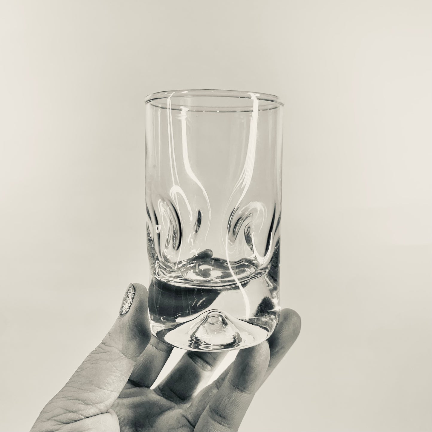 DIMPLED GLASS TUMBLERS