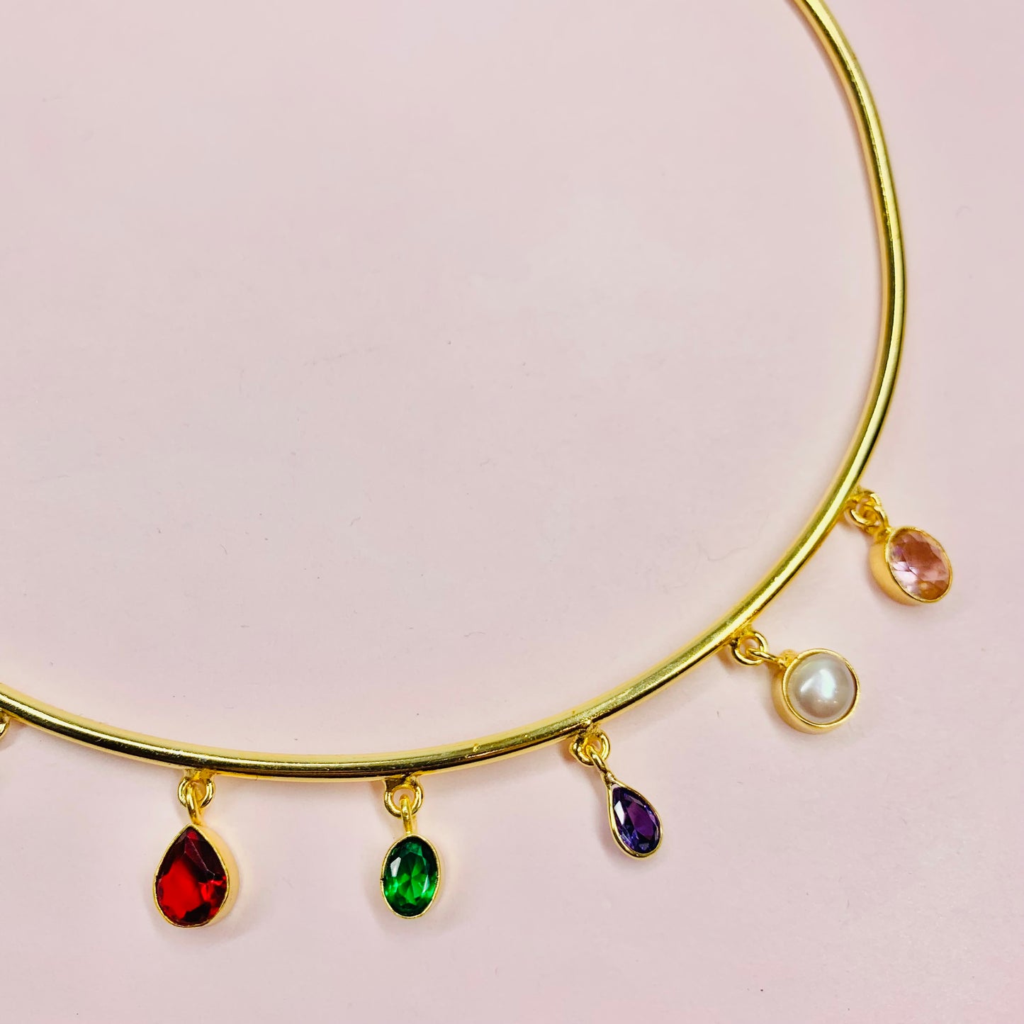 1990s GOLD PLATED TUTTI FRUITTI CHOKER