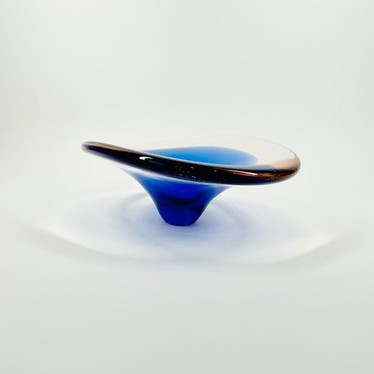 1950s BLUE COQUILLE BOWL By PAUL KEDELV