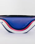 X-LARGE 1960s MURANO PURPLE PINK SOMMERSO GLASS BOWL