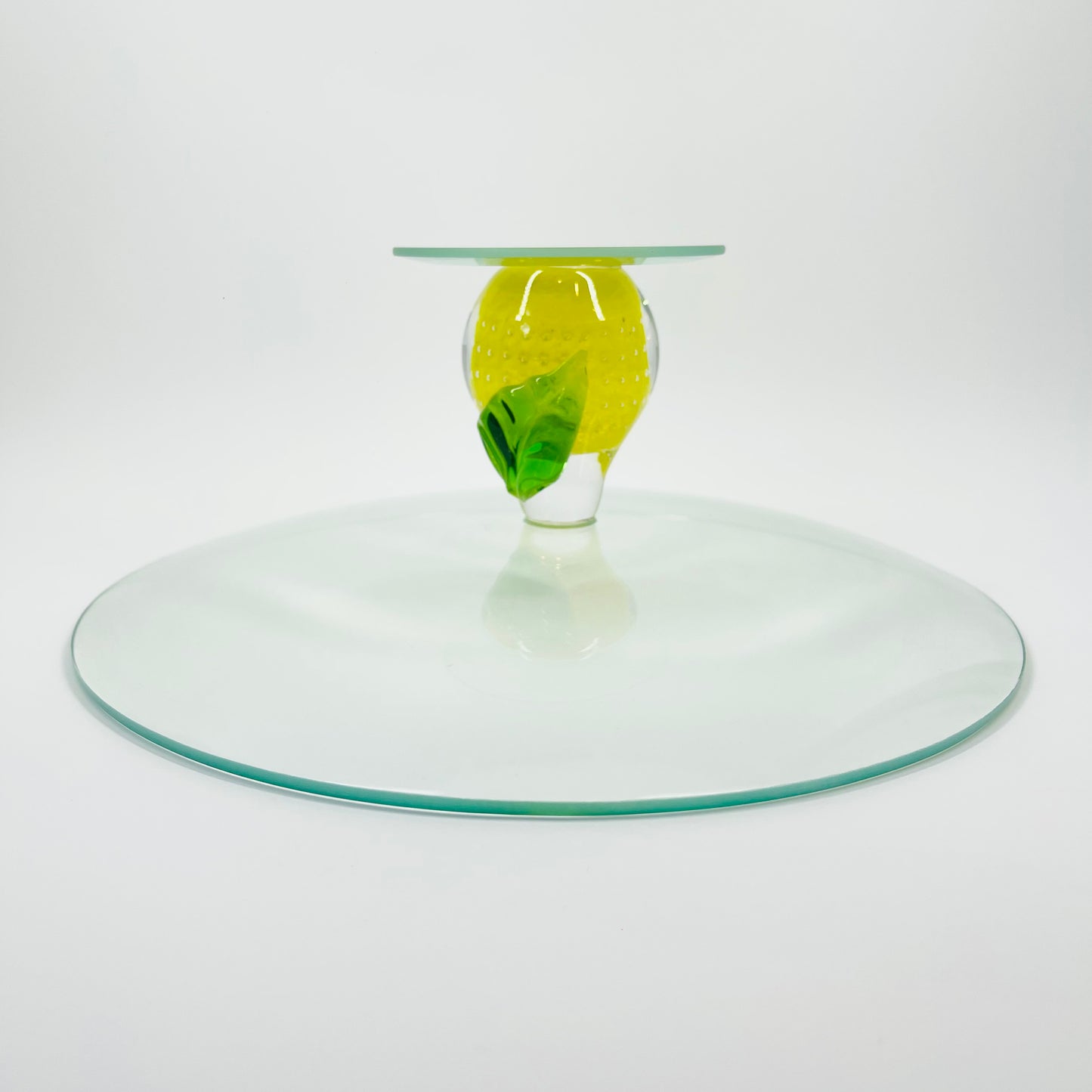 1980s LEMON STAND CAKE PLATE/BOWL