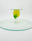 1980s LEMON STAND CAKE PLATE/BOWL