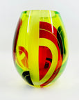 KARL PALDA URANIUM BLACK RUBY VASE