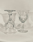 ANTIQUE CUT ENGLISH CRYSTAL WINE GLASSES