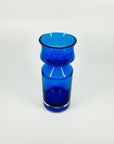 1960s SWEDISH ASEDA COBALT BLUE SOMMERSO GLASS VASE BY BO BORGSTROM