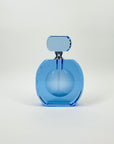 1980s CZECH BLUE CRYSTAL PERFUME BOTTLE