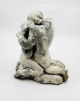 ABSTRACT CRACKLE POTTERY SCULPTURE