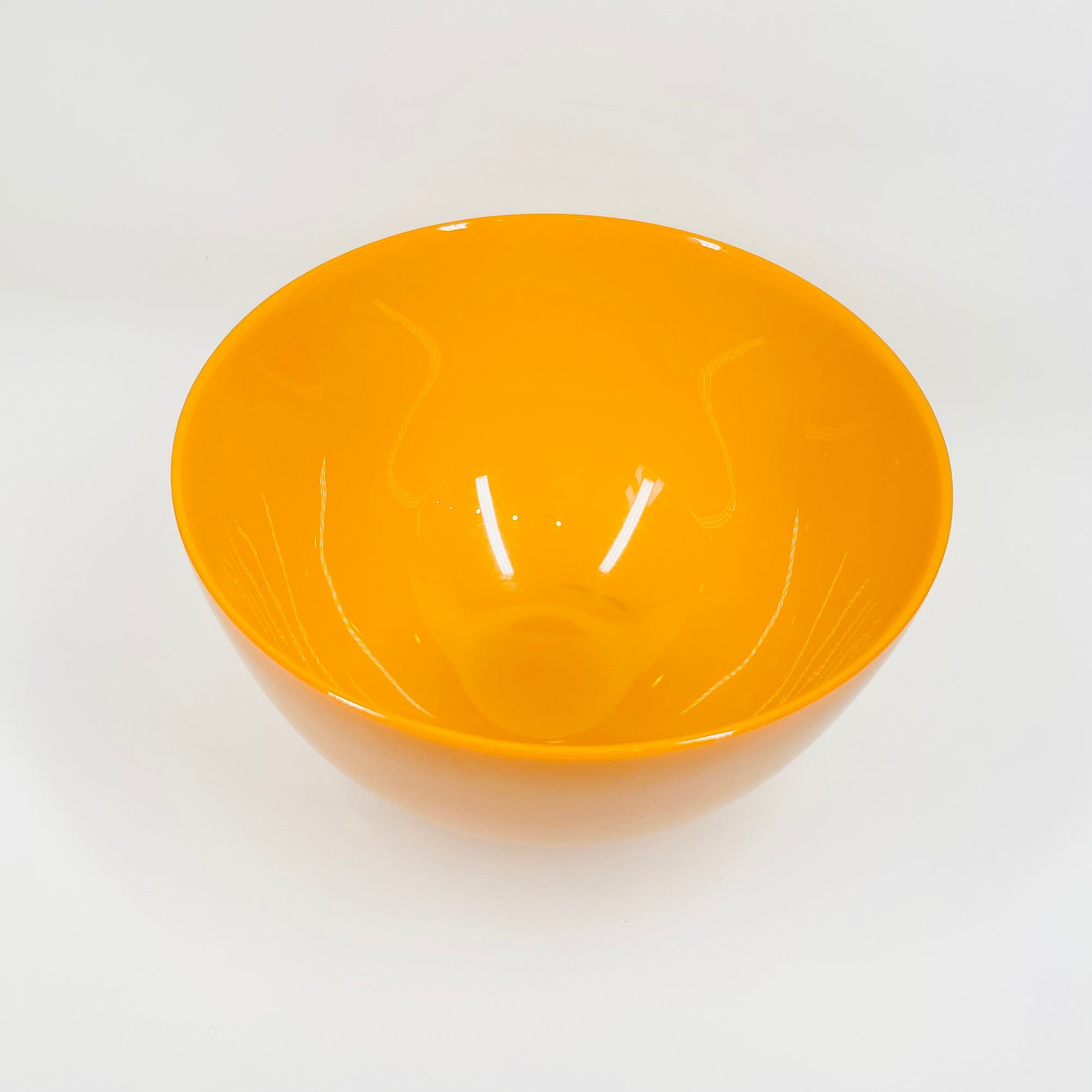 1960s COLORA GLASS BOWL BY SVEN PALMQIST FOR ORREFORS