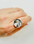 1960s FINNISH BRUTALIST SILVER RING