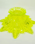 STARBURST URANIUM GLASS BOWL