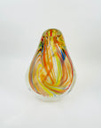 1980s MURANO HARLEQUIN LATTICINO ART GLASS VASE
