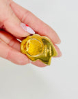 1991 GIVENCY GOLD WAVES KNOT CLIP ON EARRINGS