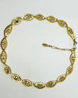 1960s MESH BRAIDED TENNIS COLLAR NECKLACE