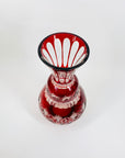 RED BOHEMIAN CRYSTAL VASE