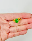 ANTIQUE CHINESE 22K GOLD JADE RING